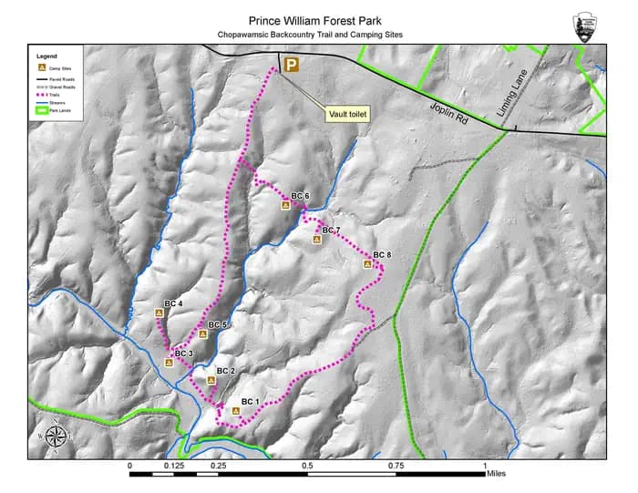 Chopawamsic Backcountry Camping Permits